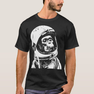 Aap in de ruimte. Grappige astronaut Chimpansee T-shirt