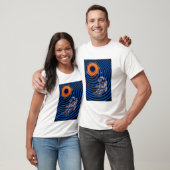 aap in de ruimte vliegend t-shirt (Unisex)