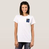 aap in de ruimte vliegend t-shirt (Voorkant volledig)