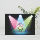 Aap in de schijnwerpers Uitnodigingen (Staand voorkant)