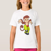 aap in de vechtsport Kungfu T-shirt (Voorkant)