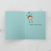 Aap in een Boom Kaart (Binnen)