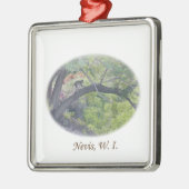 aap in een boom metalen ornament (Links)