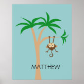 Aap in een Boom Poster (Voorkant)