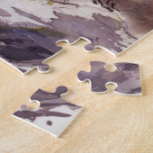 aap in een Persimmon-boom Legpuzzel (Zijkant)