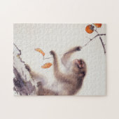 aap in een Persimmon-boom Legpuzzel (Horizontaal)