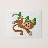 aap in het Oerwoud Legpuzzel (Horizontaal)