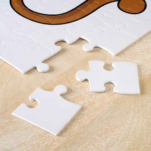 aap in het Oerwoud Legpuzzel (Zijkant)