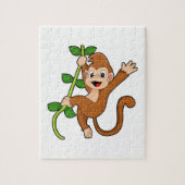 aap in het Oerwoud Legpuzzel (Verticaal)