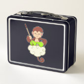 aap in kruislegge op wolken (Achterkant)