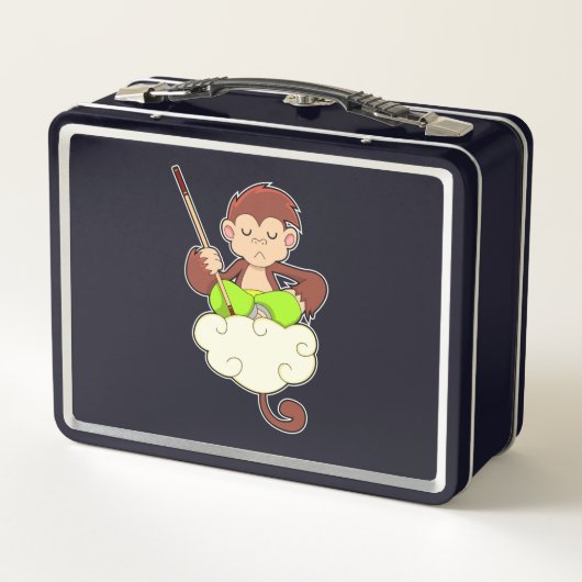 aap in kruislegge op wolken (Achterkant)