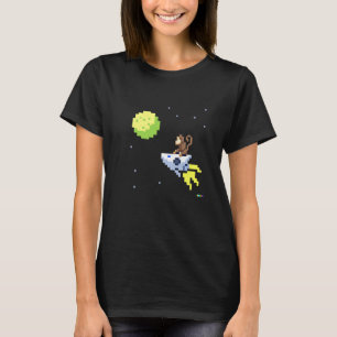 aap in Mannen Pixel Retro Vintag voor ruimtestijlp T-shirt