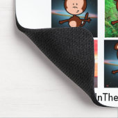 Aap in MiddenApps mousepad Muismat (Hoek)