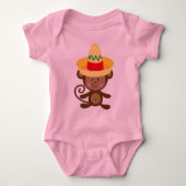 aap in sombrero - gift romper (Voorkant)