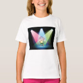 Aap In Spotlights Meisjes T-shirt (Voorkant)