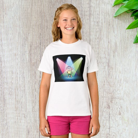 Aap In Spotlights Meisjes T-shirt