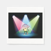 Aap in spotlights Papieren servetten (Voorkant)