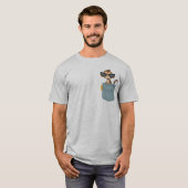 Aap in zak t-shirt (Voorkant volledig)