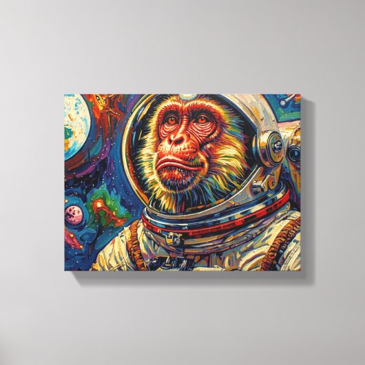 Aap is naar de hemel - 6 canvas afdruk (Voorkant)