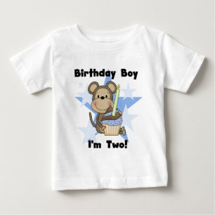 Aap Jongen 2e Verjaardag Tshirts en geschenken
