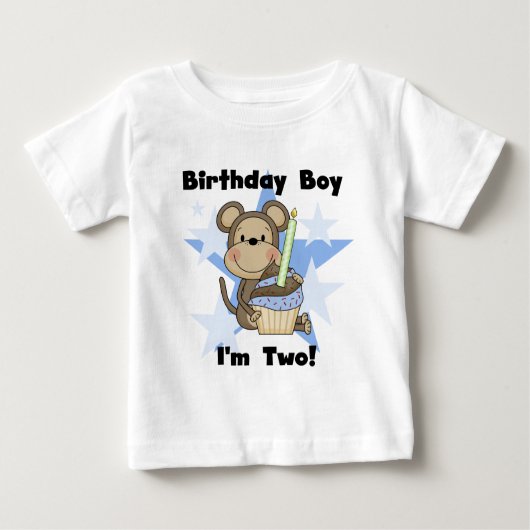 Aap Jongen 2e Verjaardag Tshirts en geschenken (Voorkant)