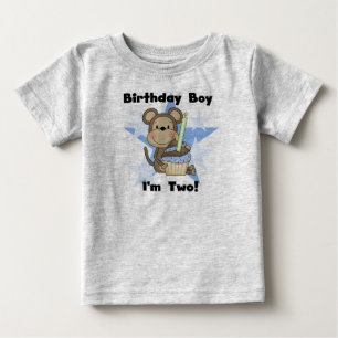 Aap Jongen 2e Verjaardag Tshirts en geschenken