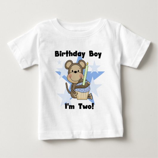 Aap Jongen 2e Verjaardag Tshirts en geschenken (Voorkant)