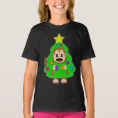 Aap Kerstboom T-shirt (Voorkant)
