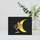 aap knuffelt banaan briefkaart (Staand voorkant)