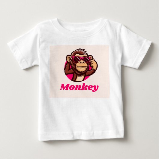 aap koele baby t-shirt (Voorkant)