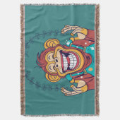 Aap lachend deken (Voorkant Verticaal)