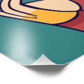 Aap lachend foto afdruk (Hoek)