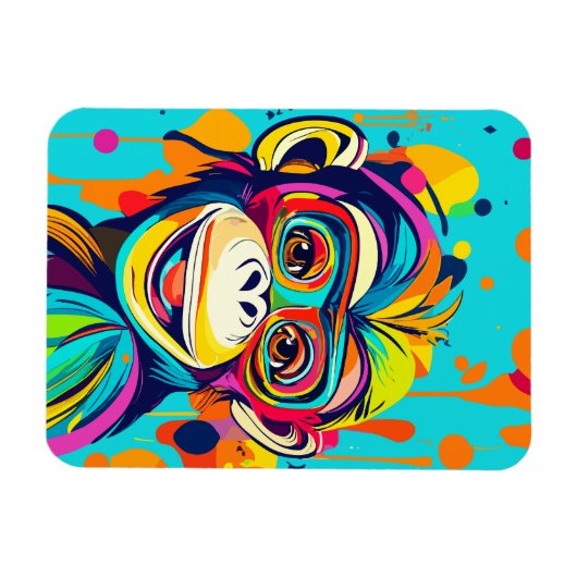 Aap lachend magneet (Horizontaal)