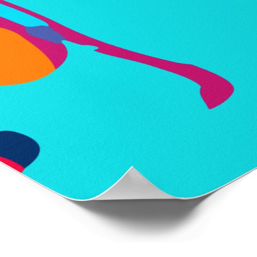 Aap lachend poster (Hoek)