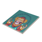 Aap lachend tegeltje (Zijkant)