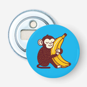 Aap Liefde Banaan Button Flesopener