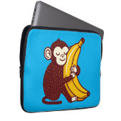 Aap Liefde Banaan Laptop Sleeve (Voorkant Rechts)