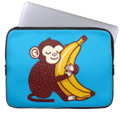 Aap Liefde Banaan Laptop Sleeve (Voorkant)