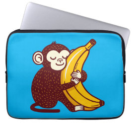 Aap Liefde Banaan Laptop Sleeve