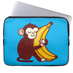 Aap Liefde Banaan Laptop Sleeve