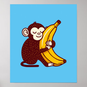 Aap Liefde Banaan Poster