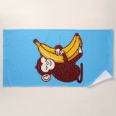 Aap Liefde Banaan Strandlaken (Voorkant)