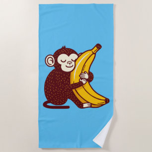 Aap Liefde Banaan Strandlaken