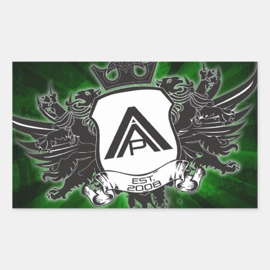 AAP-LOGO-STICKER RECHTHOEKIGE STICKER (Voorkant)