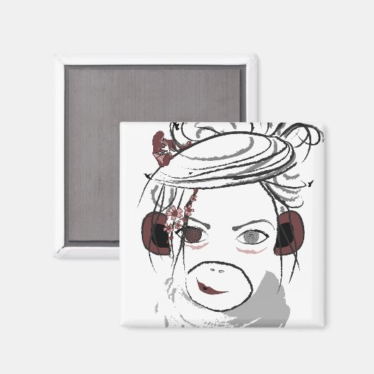 aap. magneet (Voorkant / Achterkant)