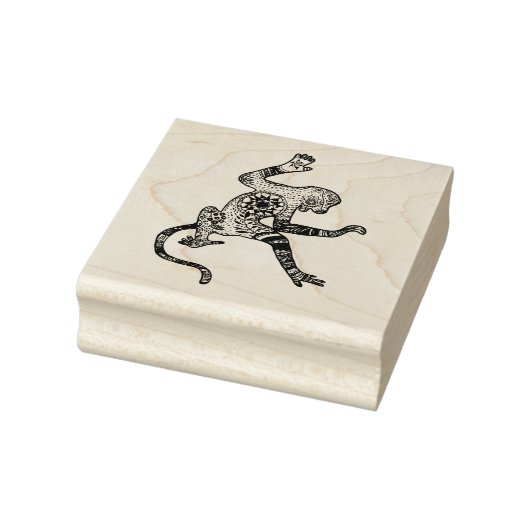 Aap, Mandala Monkey Art Wood Art Stamp Rubberstempel (Stempel)
