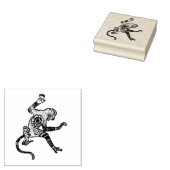 Aap, Mandala Monkey Art Wood Art Stamp Rubberstempel (Gestempeld)