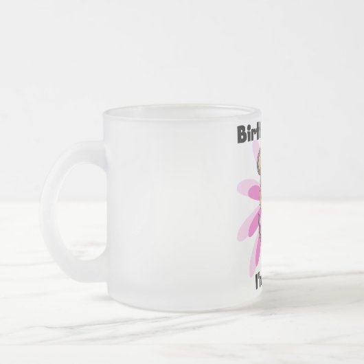 Aap Meisje 2e Verjaardag Tshirts en geschenken Matglas Koffiemok (Links)