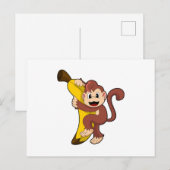 Aap met banaan (1).PNG Briefkaart (Voorkant / Achterkant)