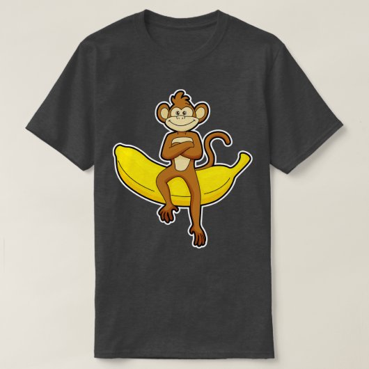 Aap met Banaan 4 T-shirt (Design voorkant)